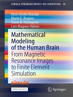 cover image of Mathematical Modeling of the Human Brain